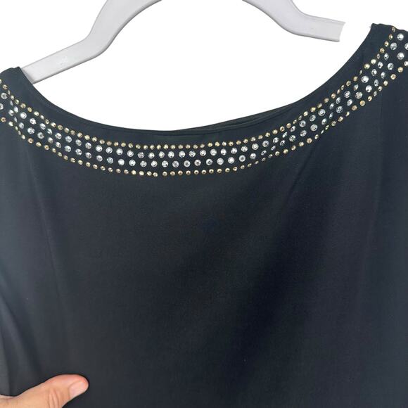 WHBM Black Silver, Gold, and Bronze Studded Tank Dress Sz XXSP - Picture 5 of 8